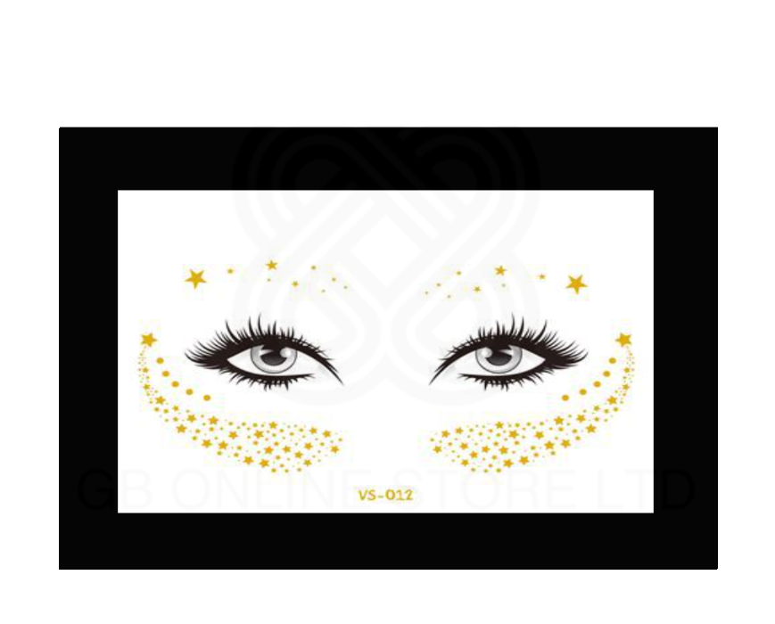 Face Adhesive Glitter Tattoo Sticker