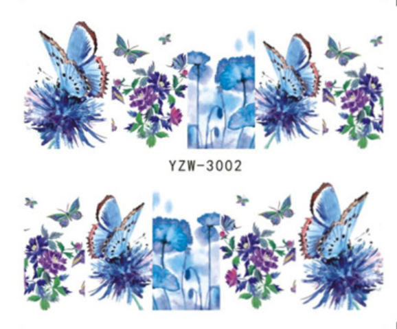 Floral & Nature Water Decals Nail Art Stickers (3002-3372)