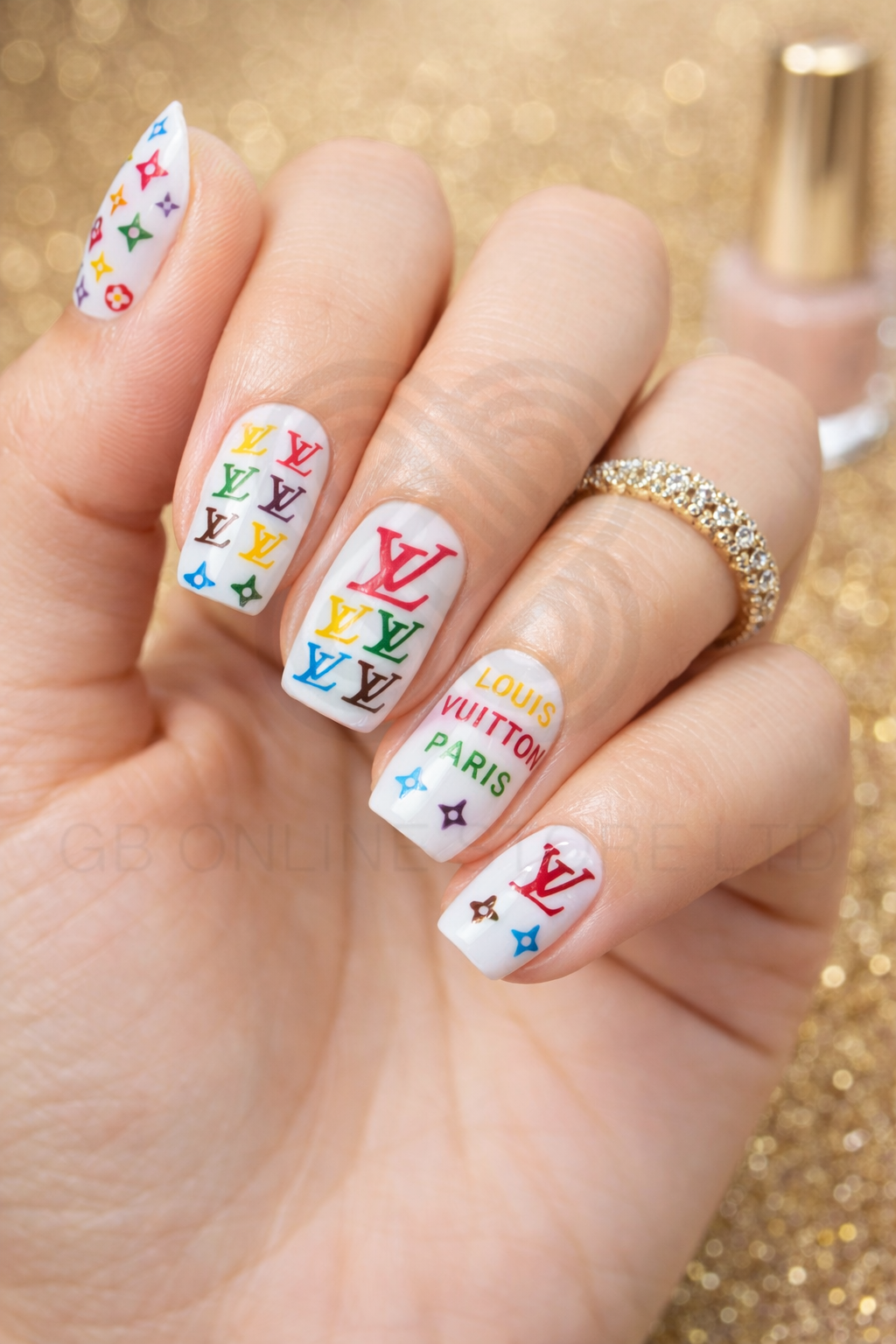 Luxury Brand Self adhesive Nail Art Stickers