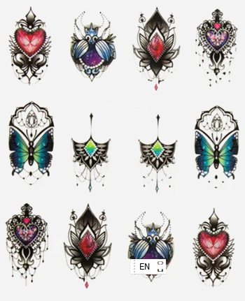 Fashion Water Decals Nail Art Sticker (3003-3394)