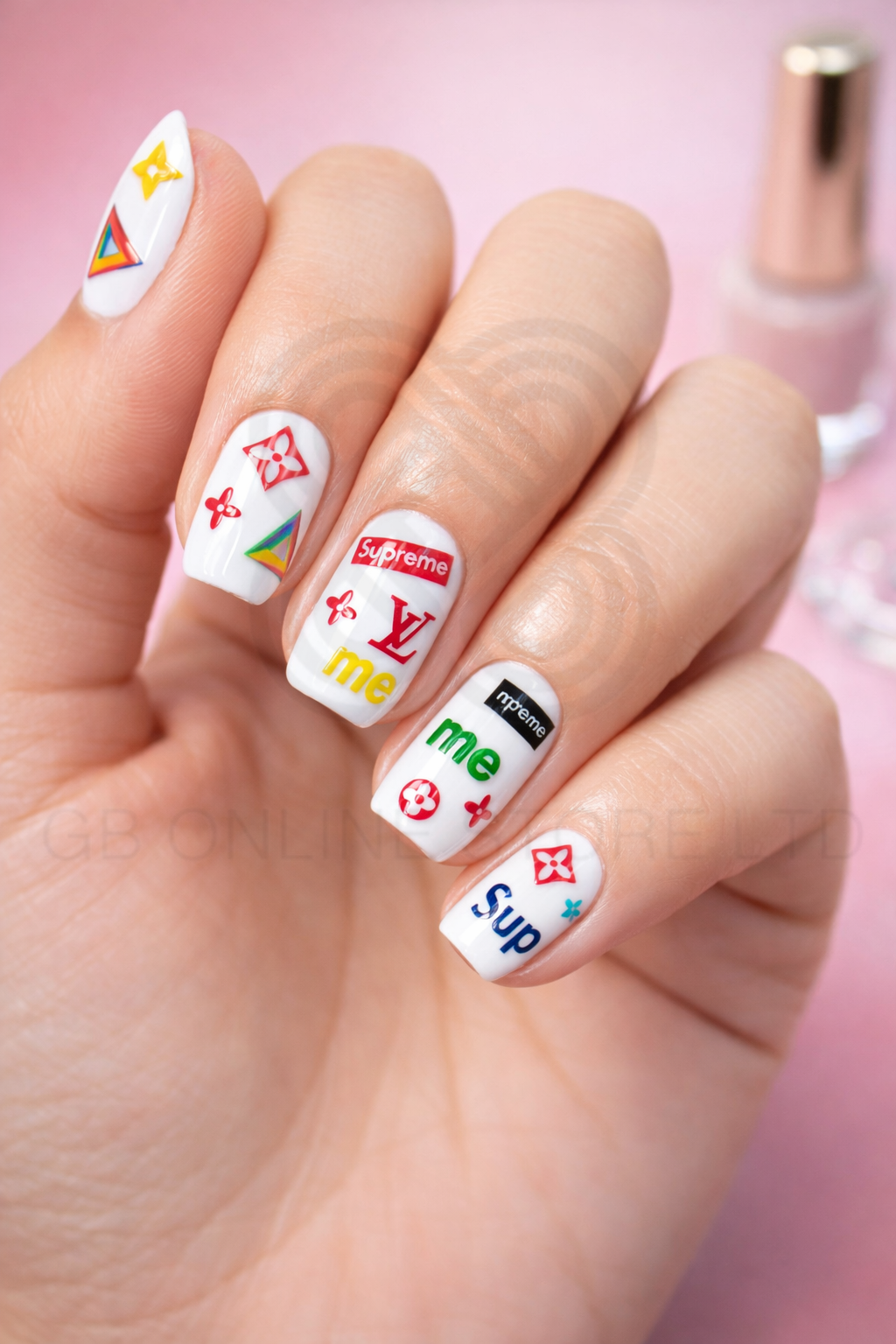 Luxury Brand Self adhesive Nail Art Stickers