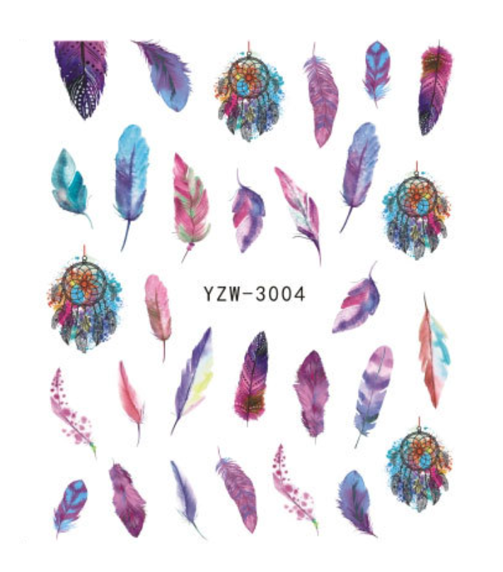 Assorted Water Decals Nail Art Sticker (3004-3392)