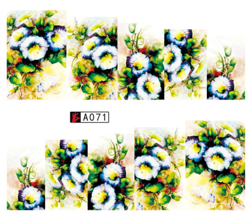 Assorted Water Decals Nail Art Sticker (A70-A89)