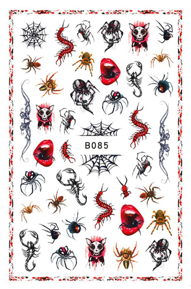 Halloween Self adhesive Nail Art Stickers