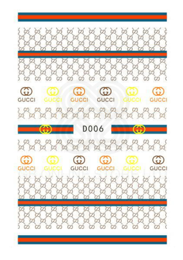 Luxury Brand Self adhesive Nail Art Stickers