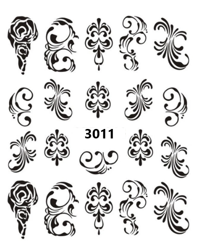 Boho Water Decals Nail Art Sticker (3007-3393)