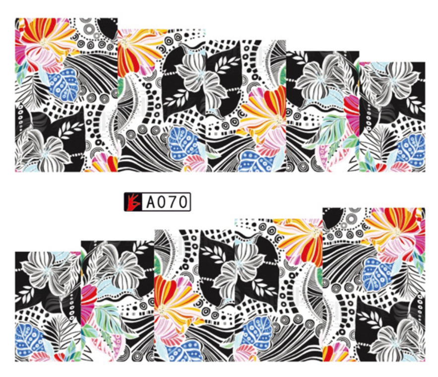 Assorted Water Decals Nail Art Sticker (A70-A89)