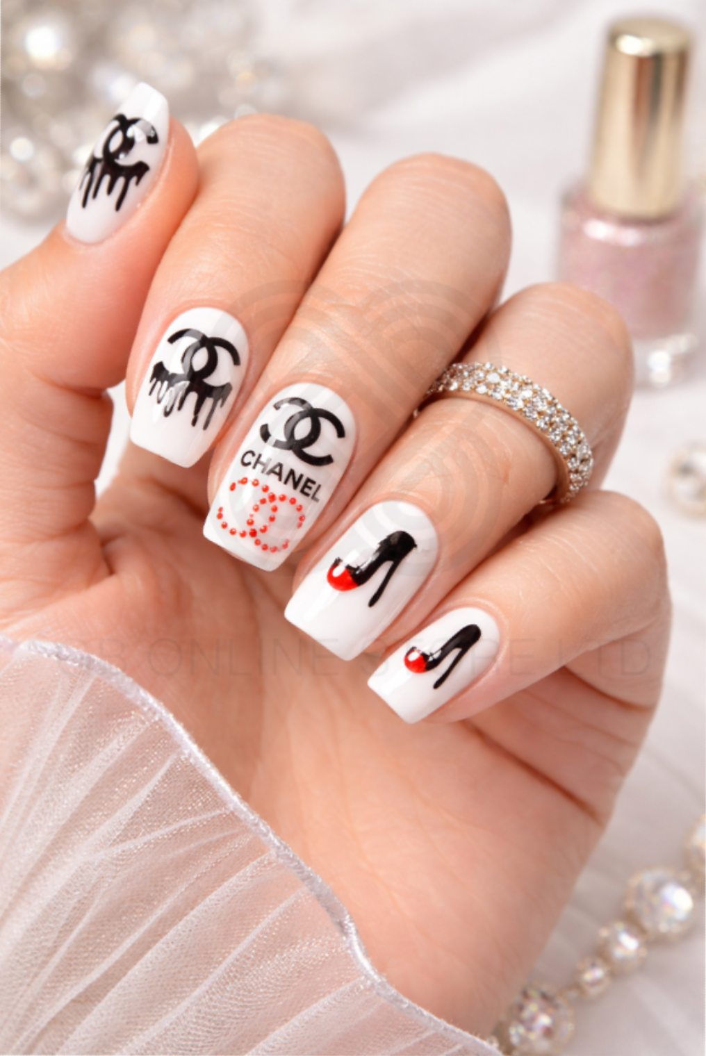 Luxury Brand Self adhesive Nail Art Stickers