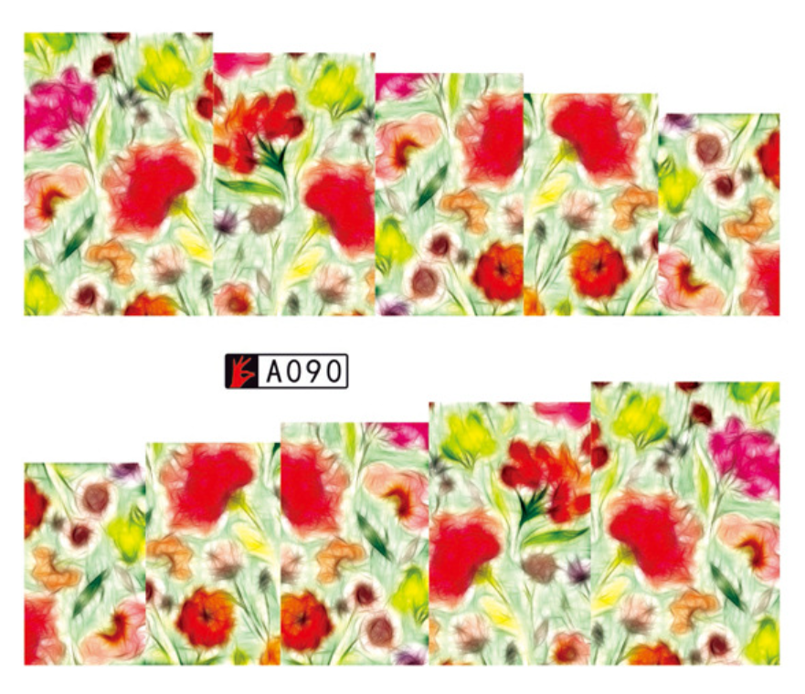 Floral Nail Art Sticker (A090-A97)