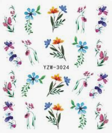 Floral & Nature Water Decals Nail Art Stickers (3002-3372)