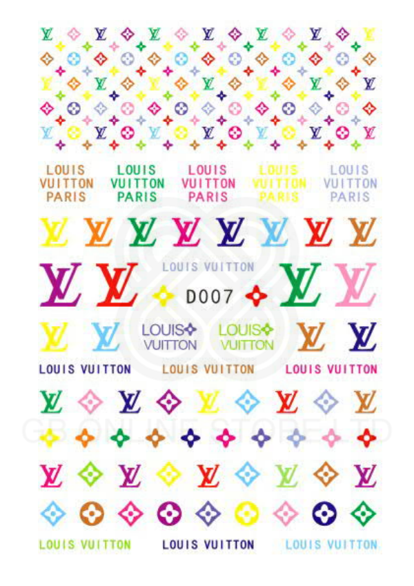 Luxury Brand Self adhesive Nail Art Stickers