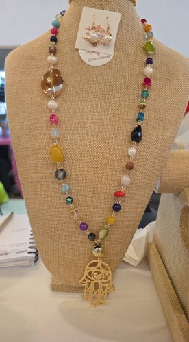 Collar Mano de Fátima Multicolor