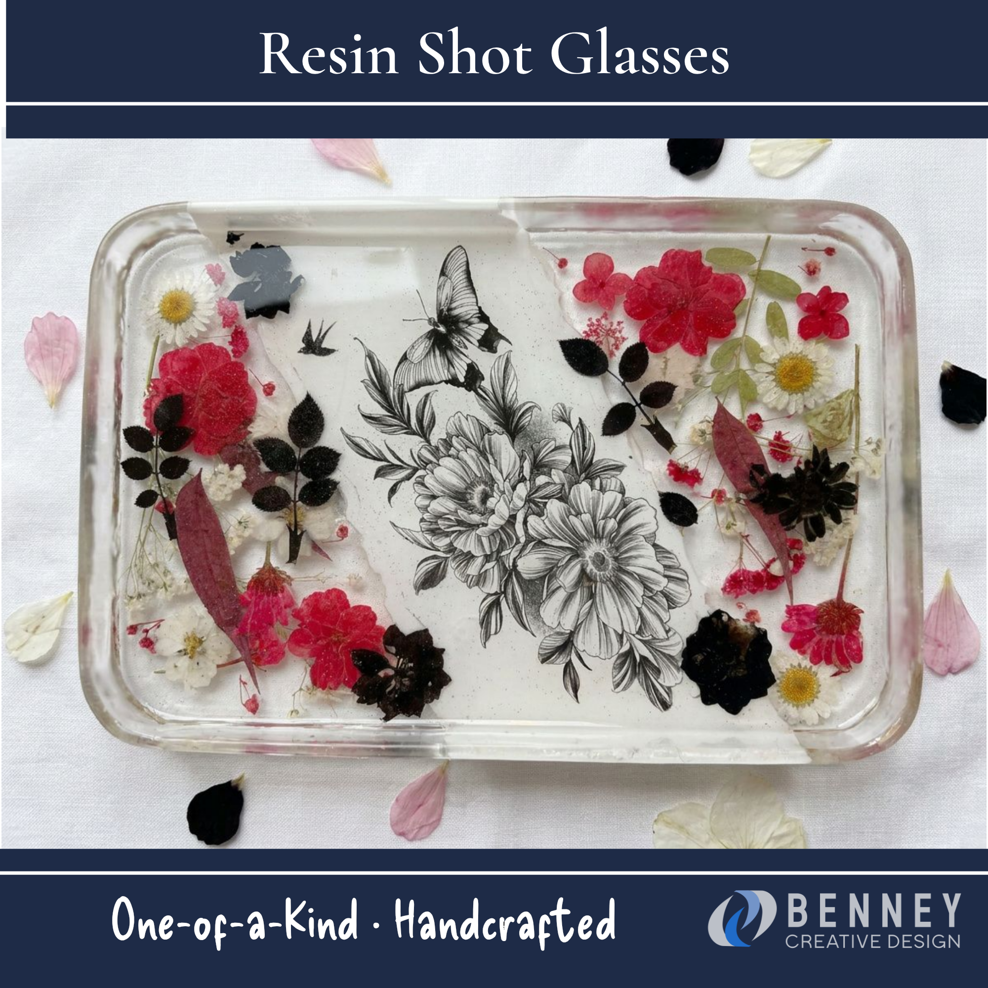 Botanical Vanity Resin Tray