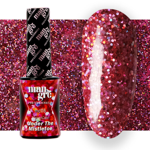 Smalto Glitter Rosso UNDER THE MISTLETOE