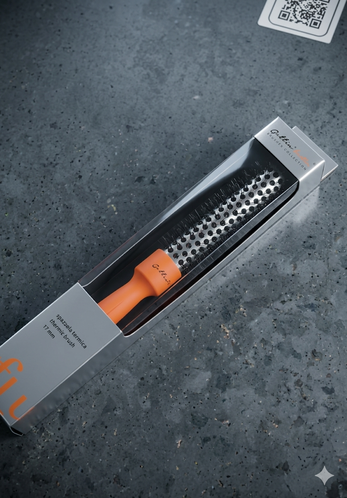 Spazzola termica professionale 17 mm