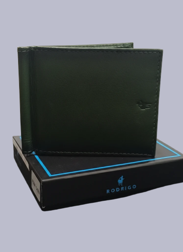 Portafoglio in pelle verde