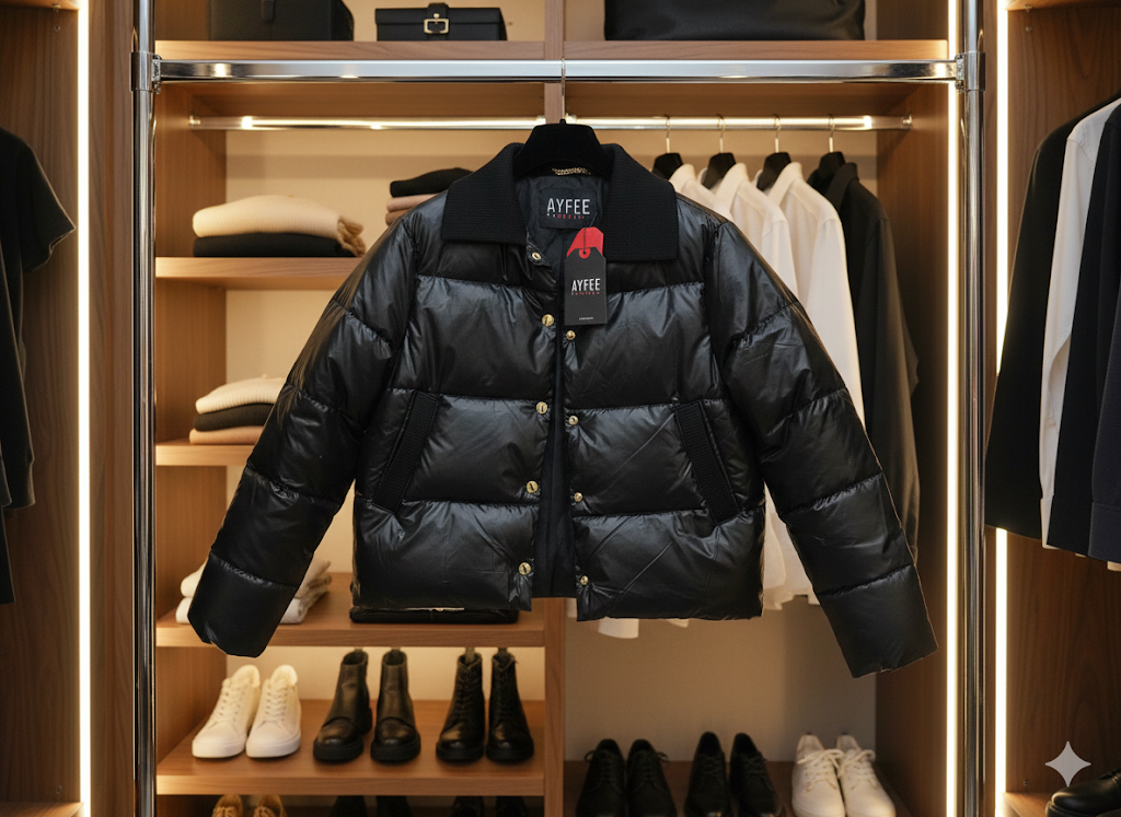 Giubbotto imbottito nero AYEFEE