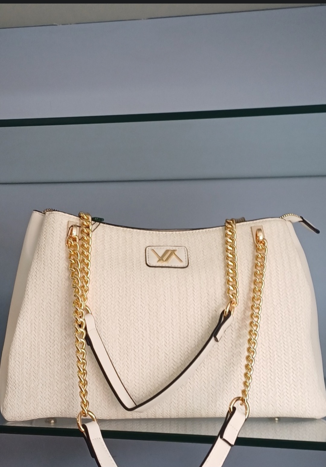 Borsa a spalla bianca