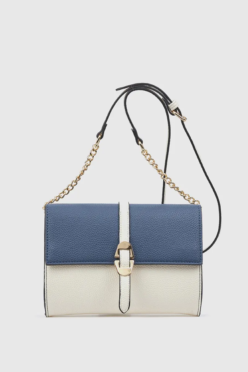 Borsa a tracolla bicolor