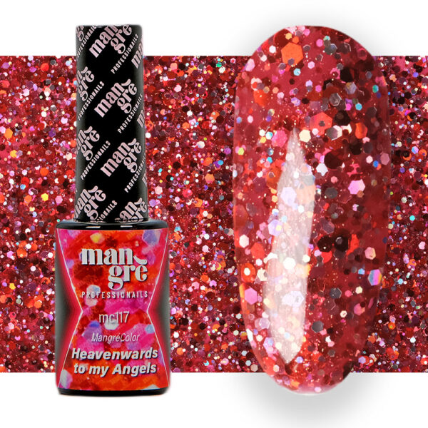 Smalto Glitter Rosso 117 HEAVENWARDS TO MY ANGELS