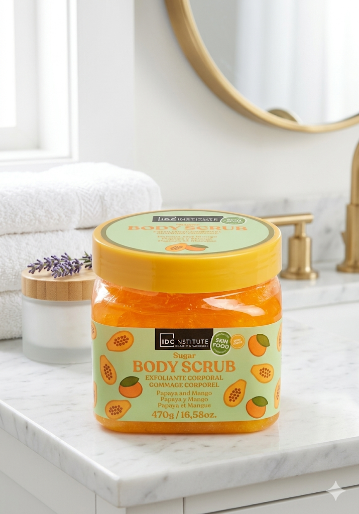 Scrub papaya and mango 