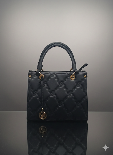 Borsa a mano trapuntata VERDE FASCHION IN TRE TONALITA'