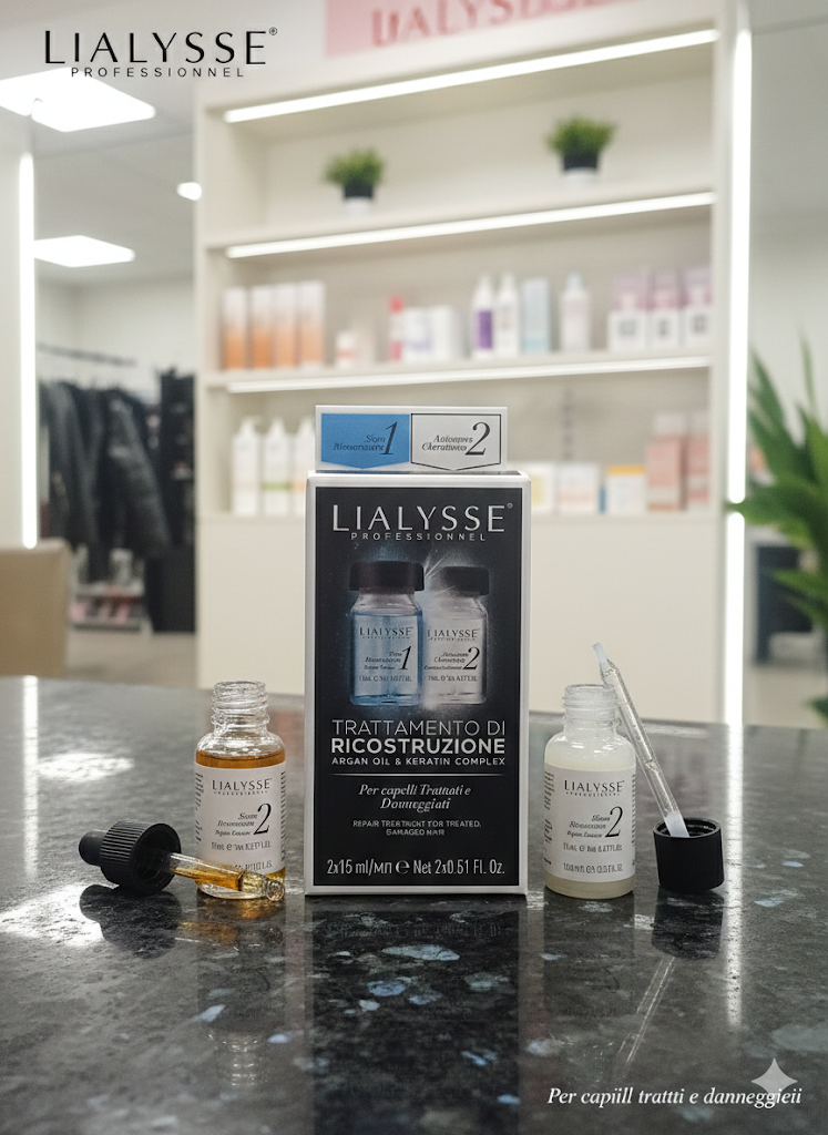 Lialysse Trattamento di Ricostruzione argan oil e keratin complex 