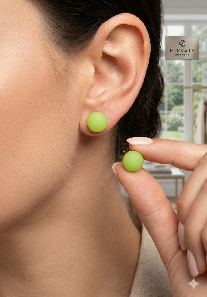 Orecchini Verde Lime