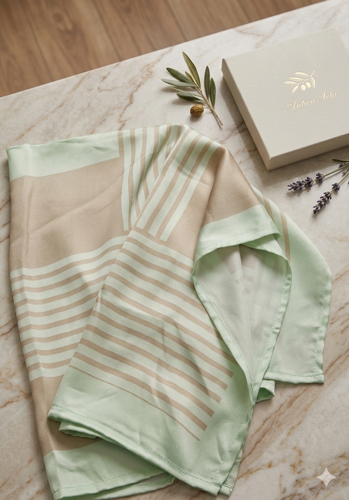 Foulard elegante a righe