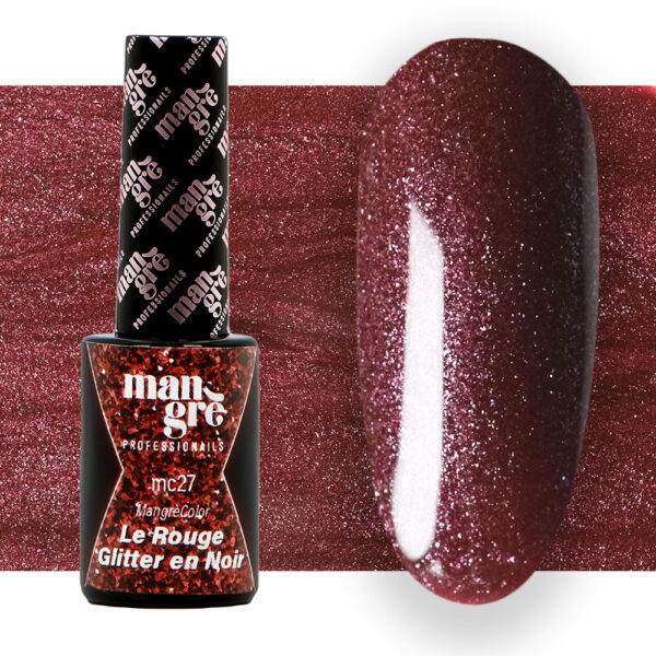 Smalto Glitter Le Rouge en Noir