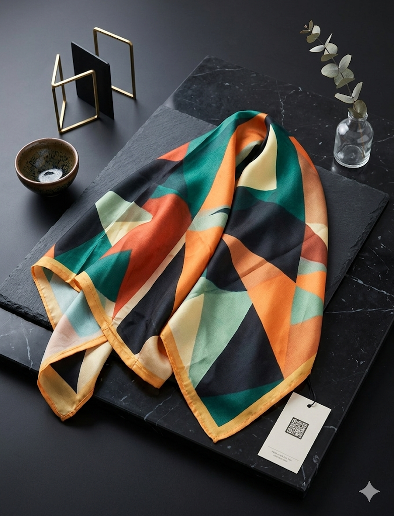 Foulard Geometrico VERDE FASCHION 