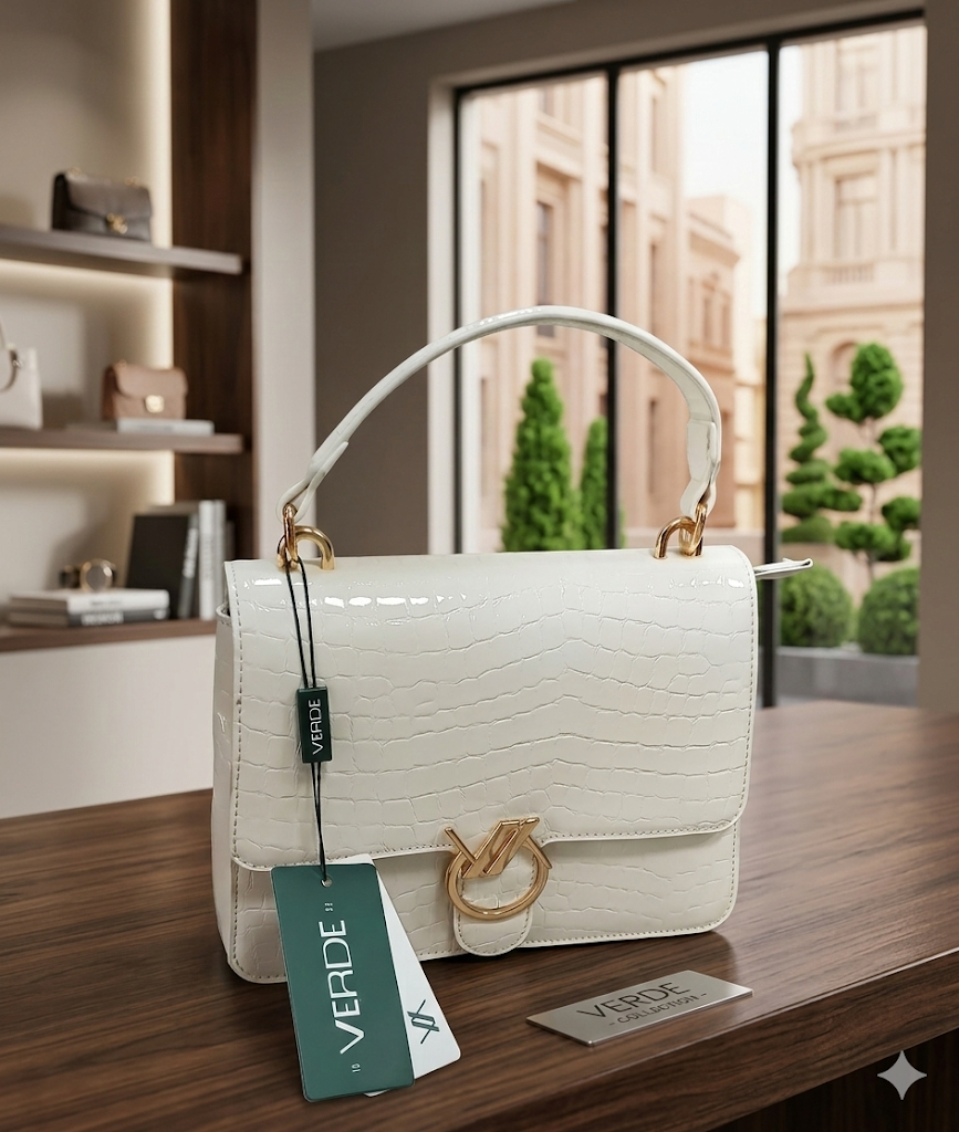 Borsa a tracolla bianca 