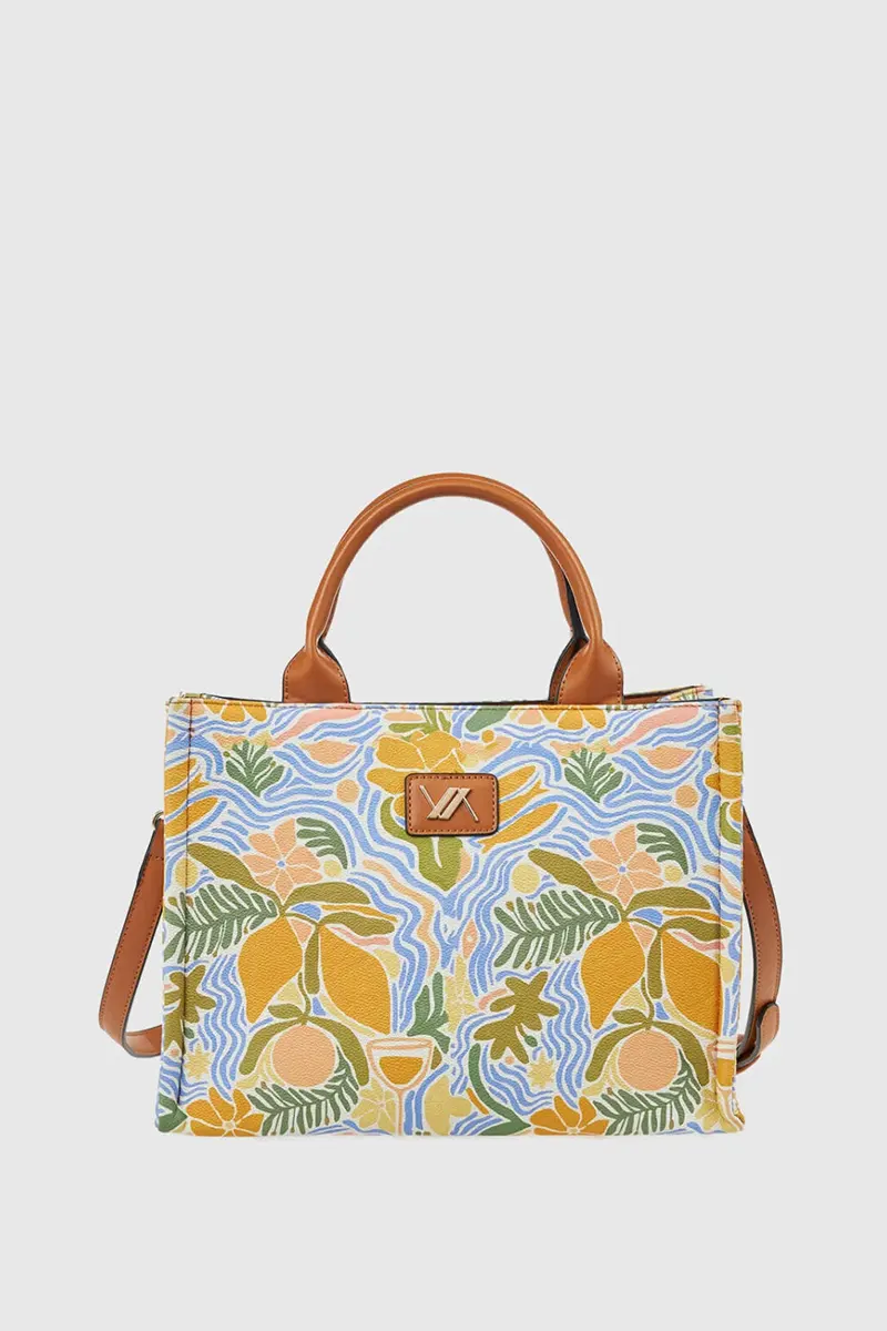 Borsa a mano floreale