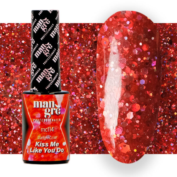 Smalto Glitter Rosso
