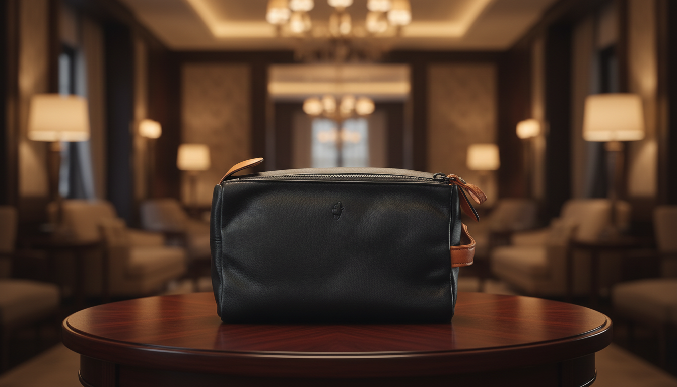 Beauty Case in Pelle Nera