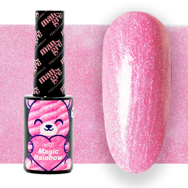 Smalto Semipermanente Rosa Glitter 137