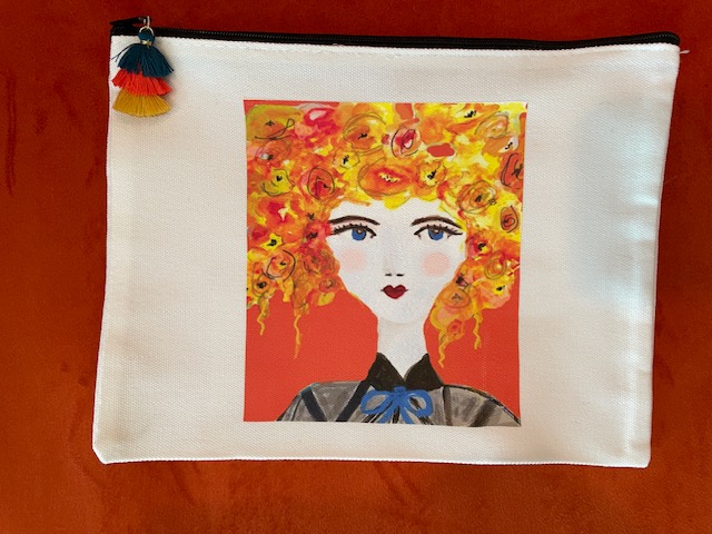 Art Print Canvas Zipper Pouch