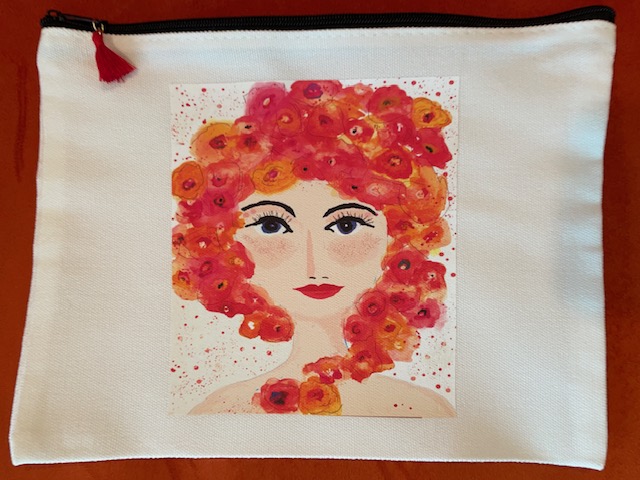 Floral Art Zipper Pouch