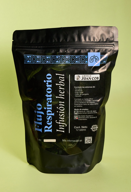 Flujo respiratorio infusión herbal
