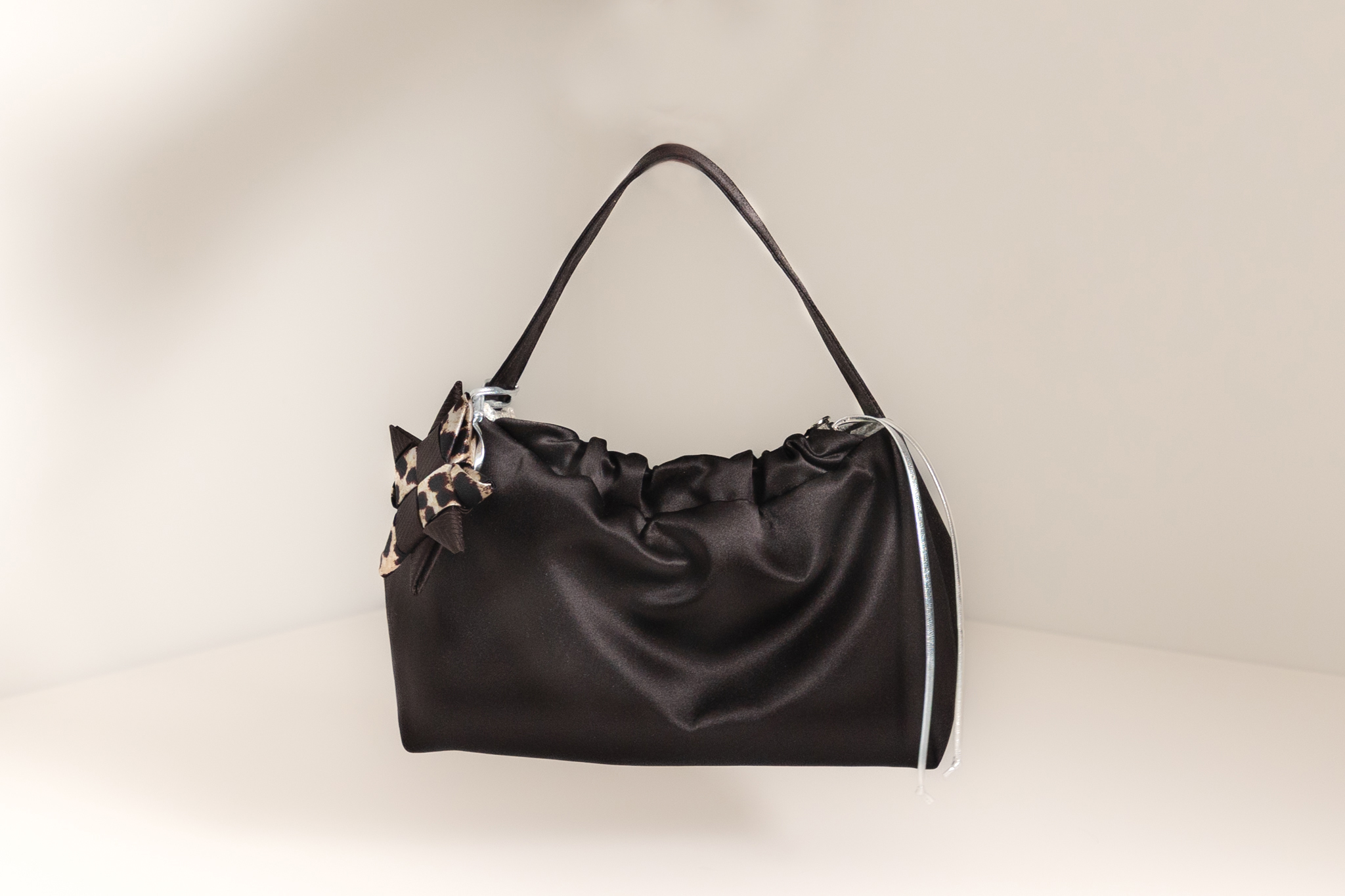 Black Faux Leather Handbag