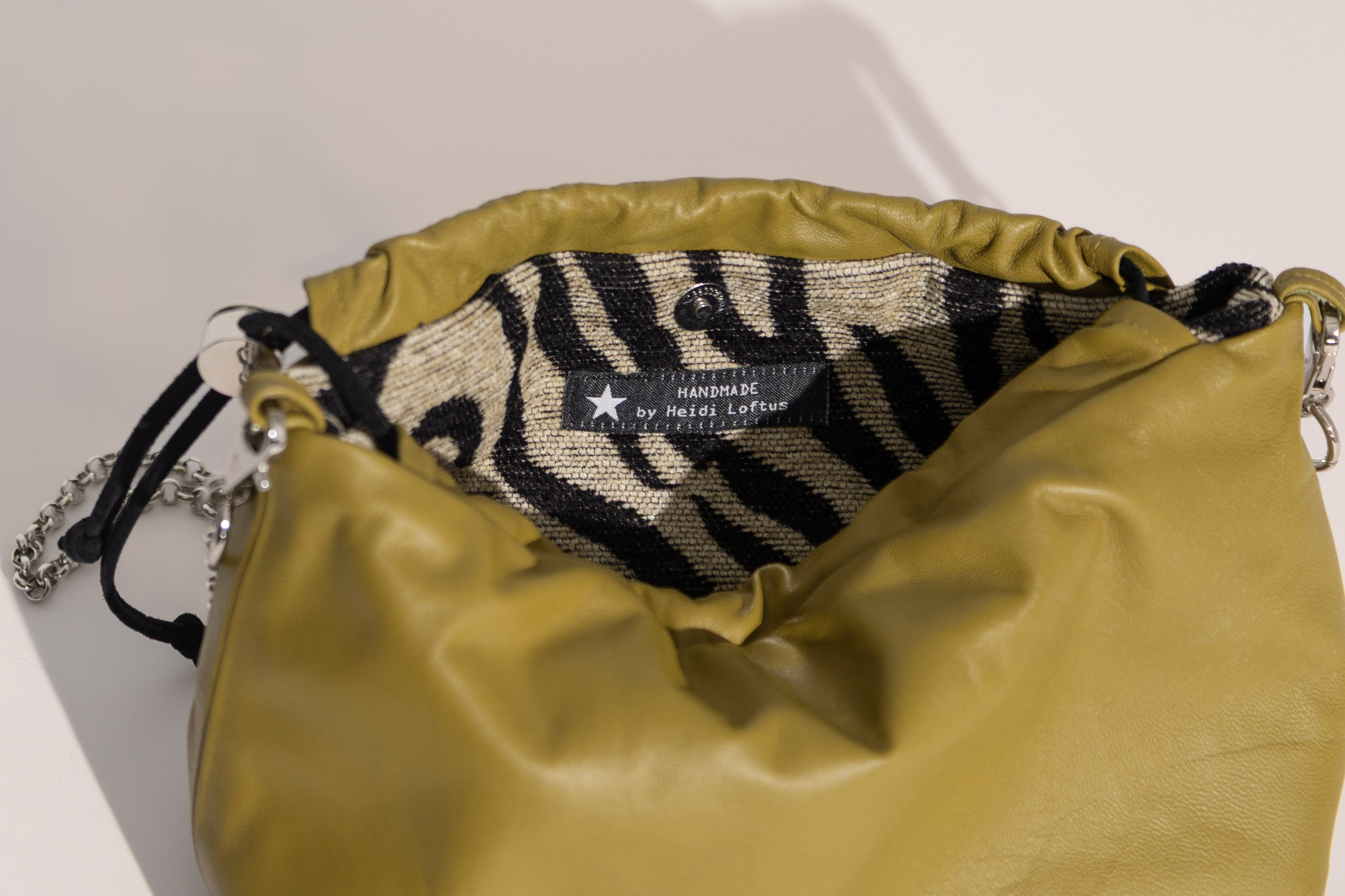Lambskin Leather Chain Shoulder Bag