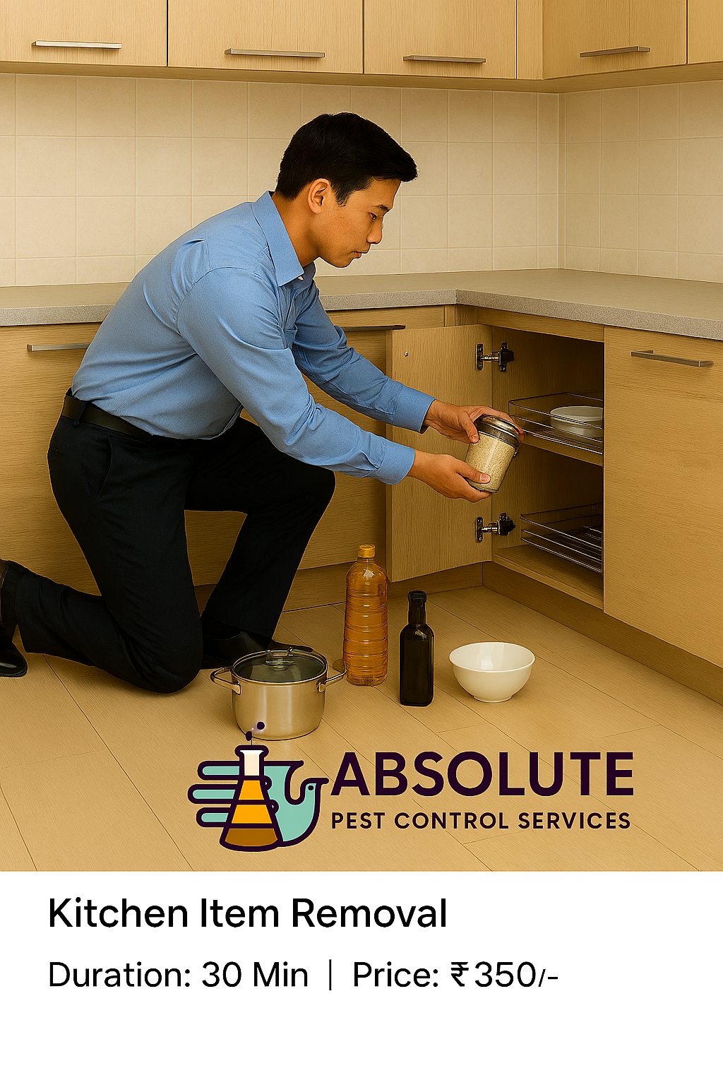 Kitchen Item Removal - Cockroach