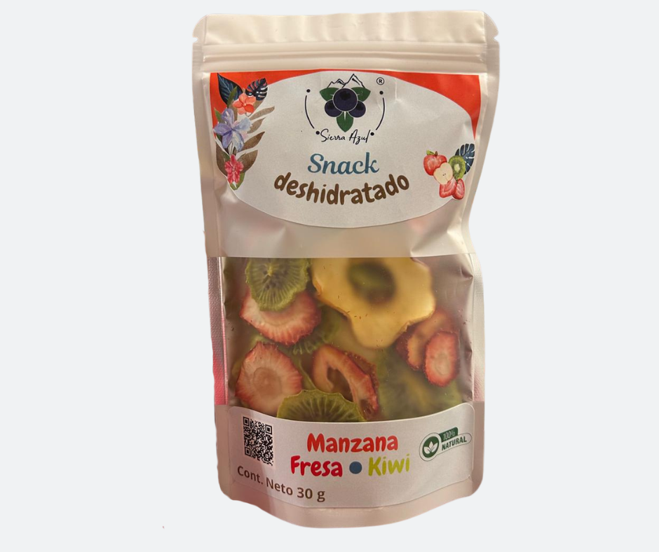 Snack deshidratado Manzana, Fresa y Kiwi