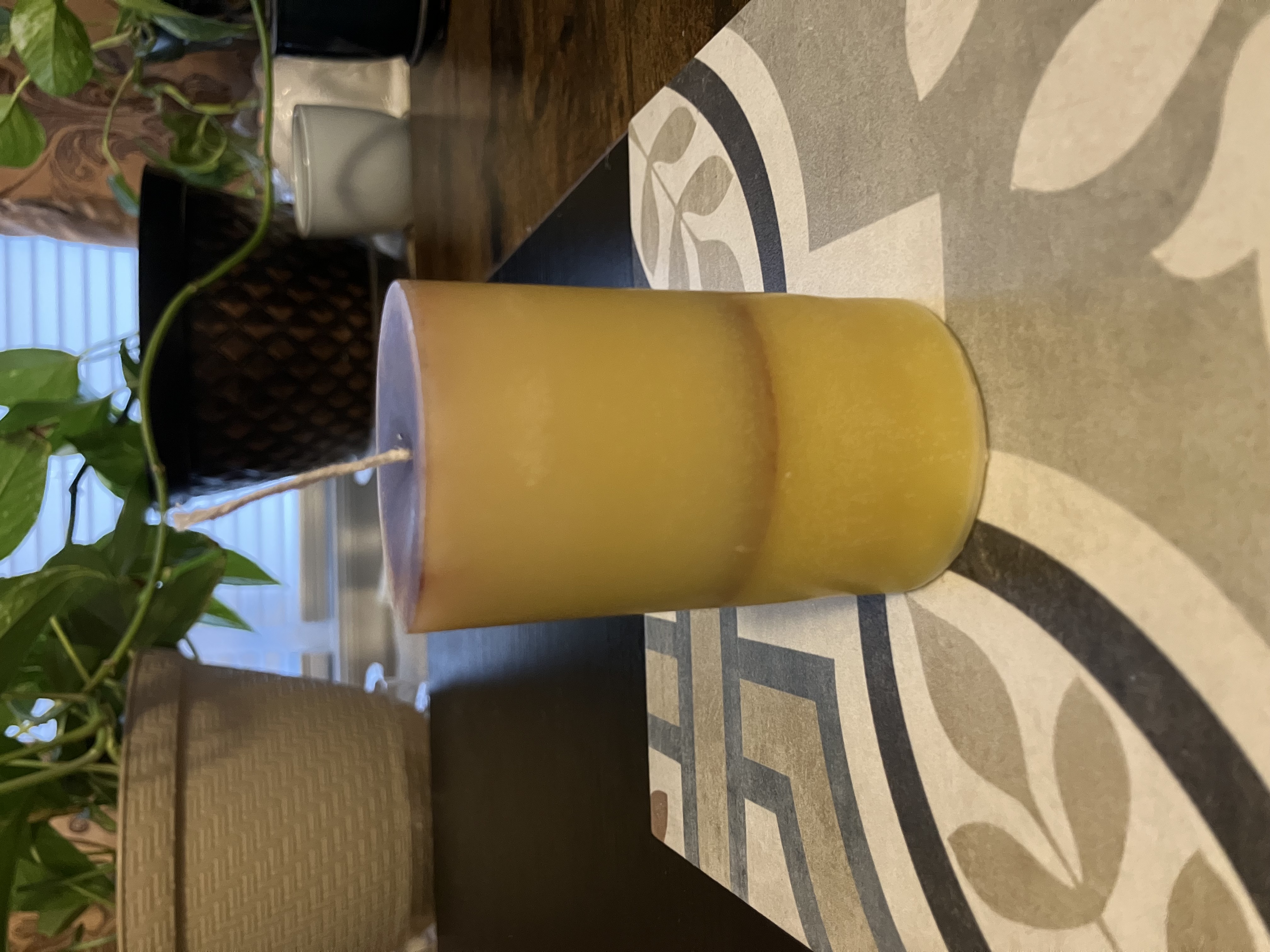  Beeswax Pillar Candles