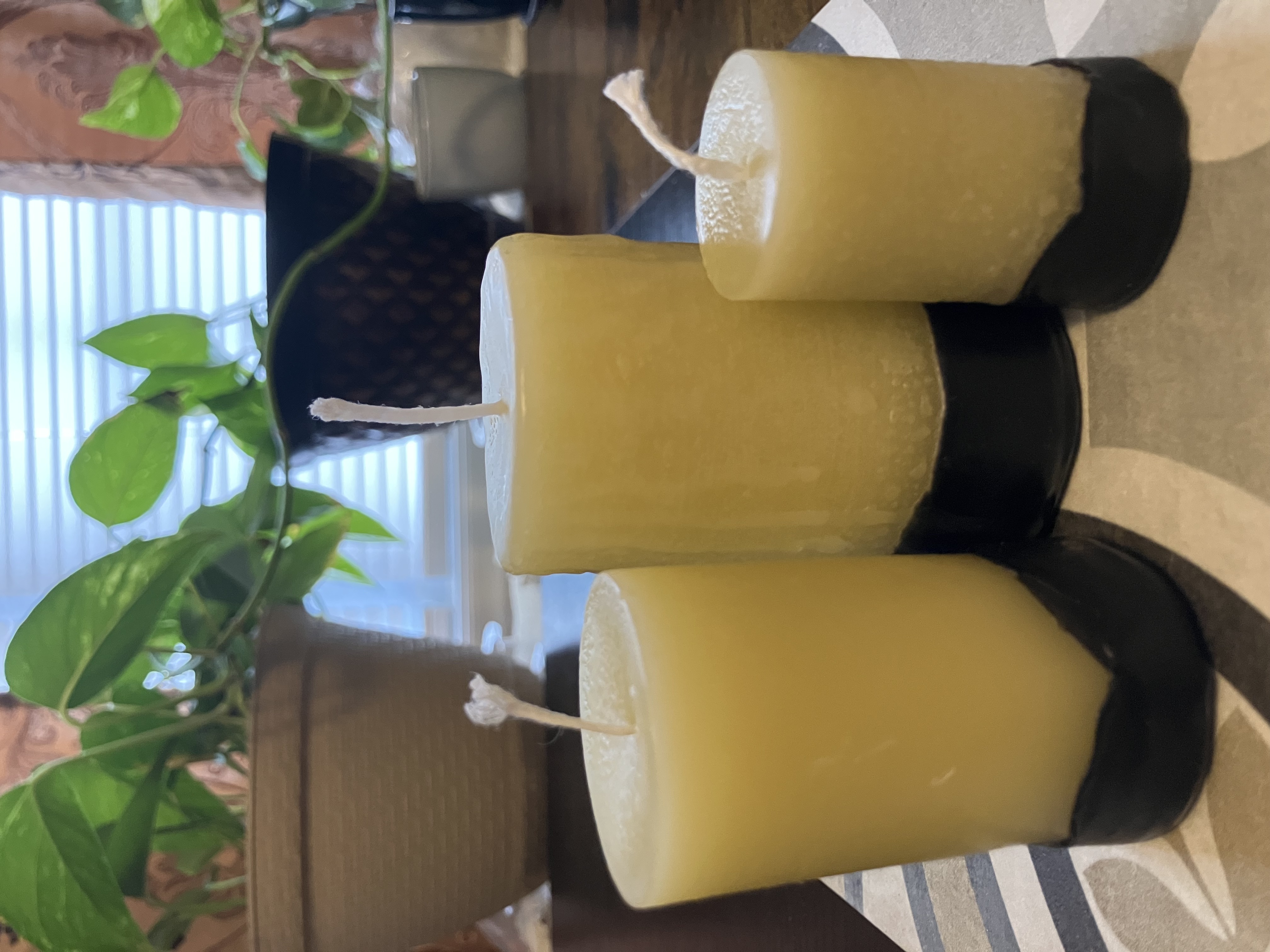  Beeswax Pillar Candles