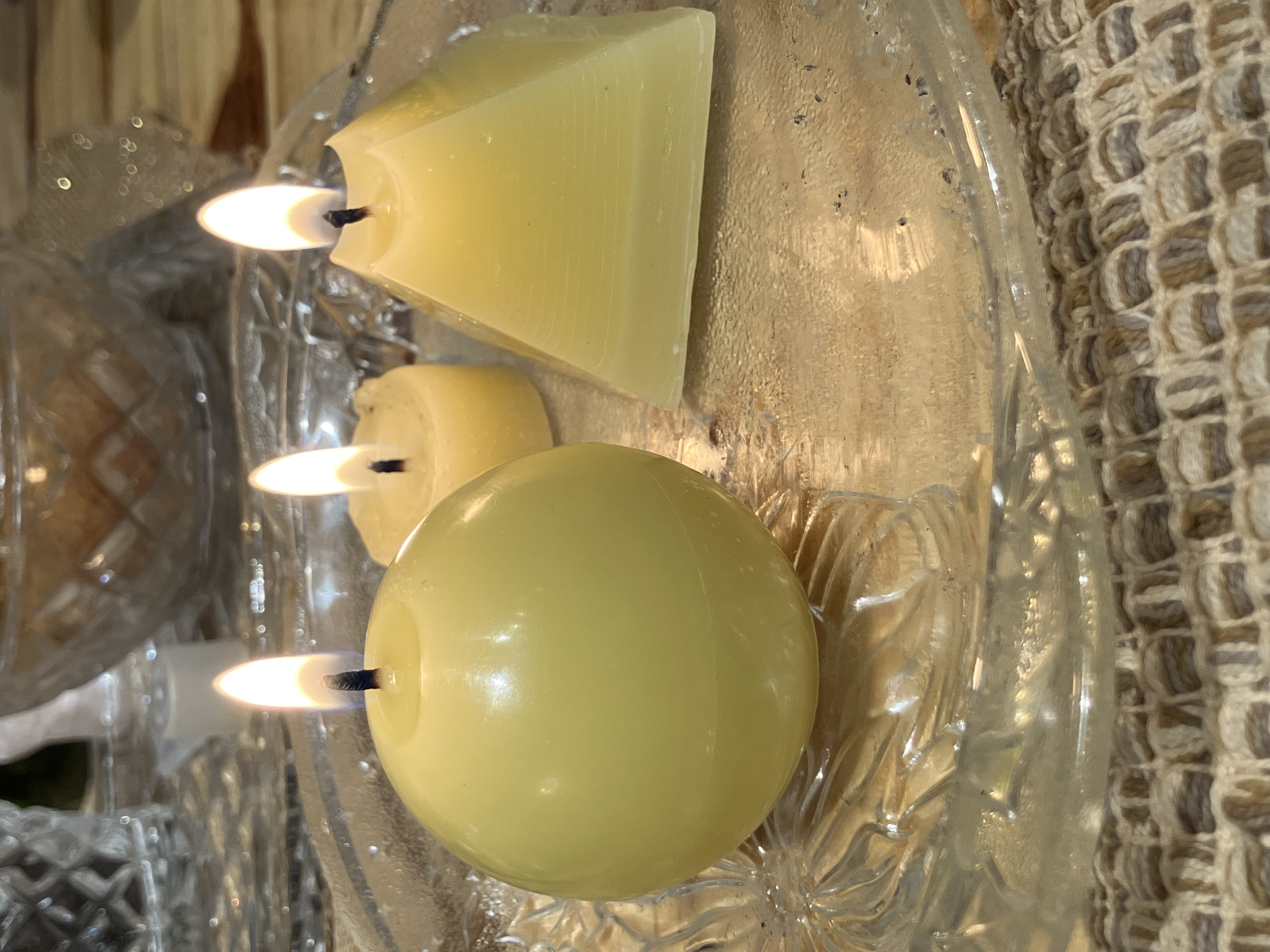  Beeswax Pillar Candles