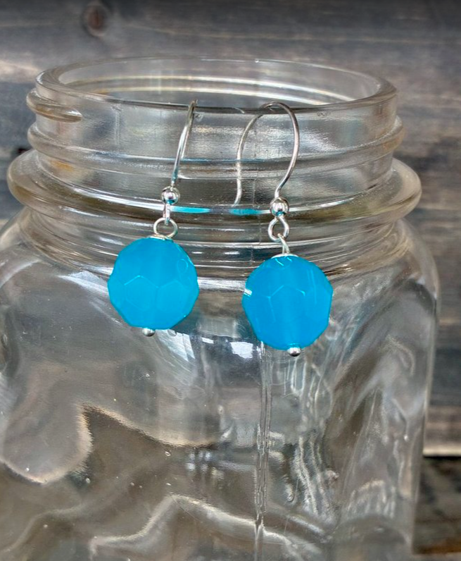 Turquoise-Colored Drop Earrings