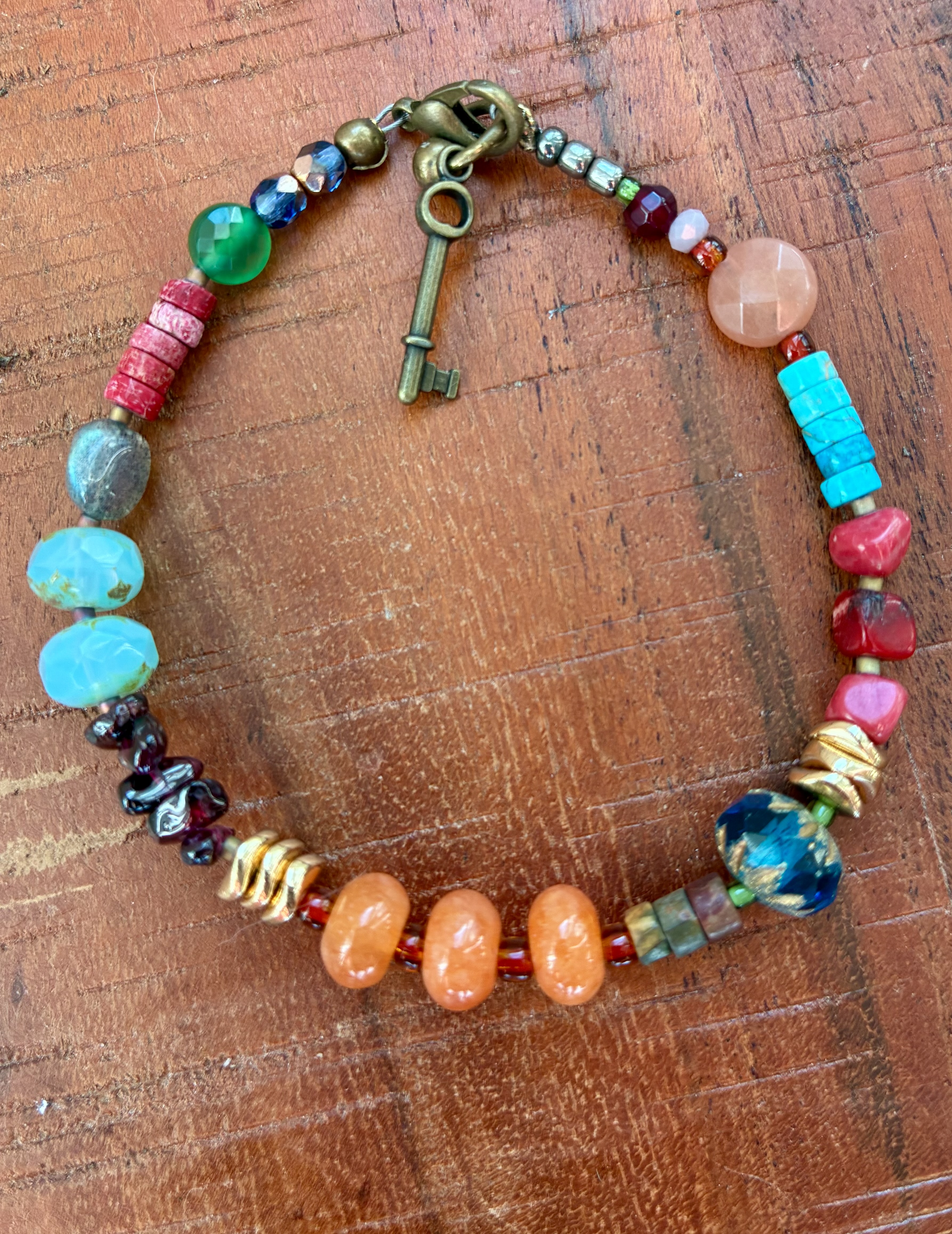 Bright, Mixed-Bead Bracelet