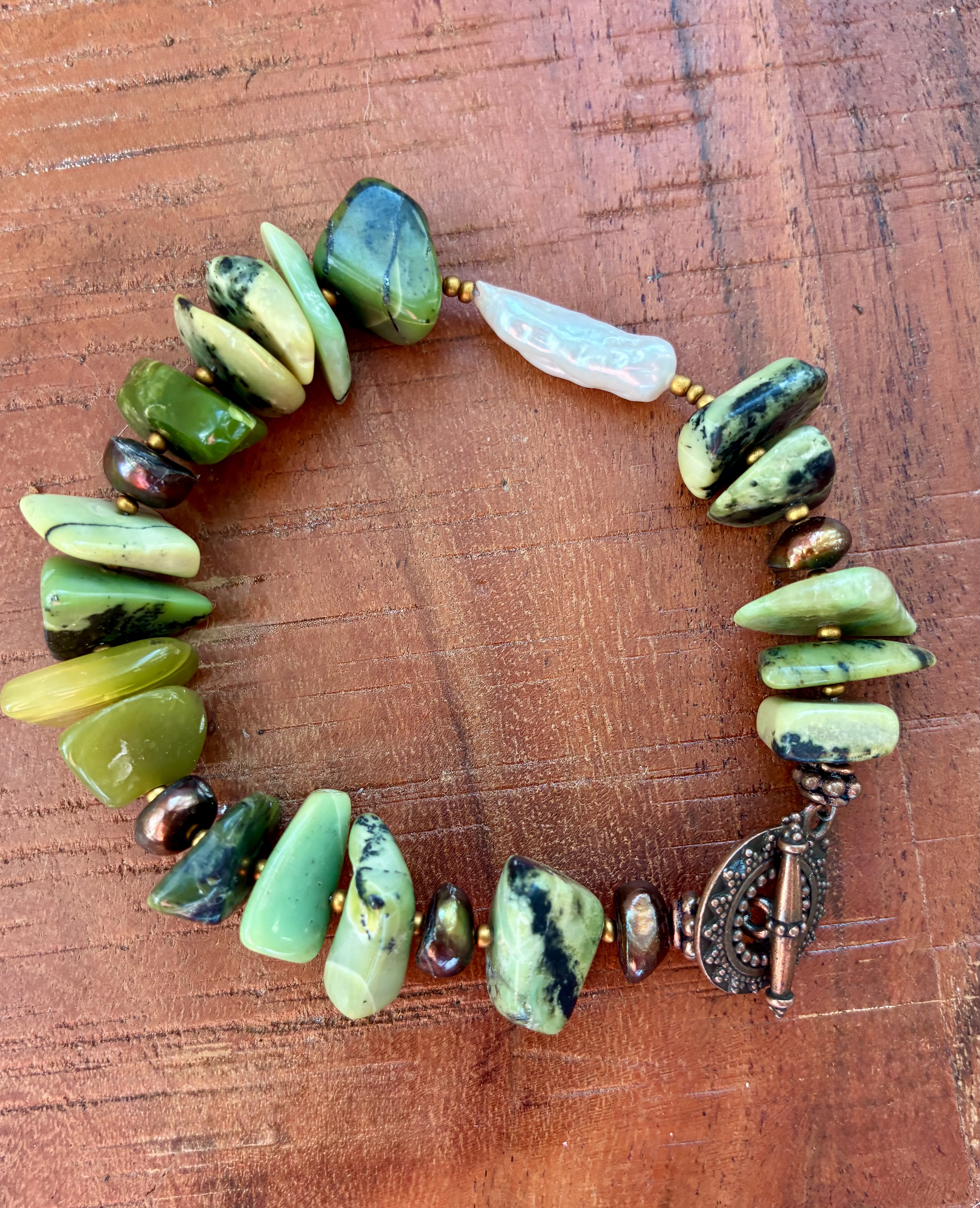 Natural Gemstone Chunky Bracelet