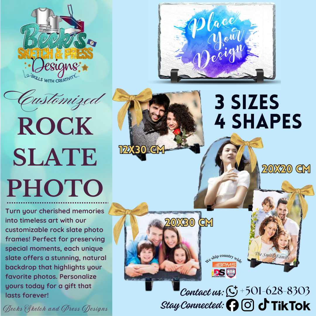 Customized Rock Slate Photo